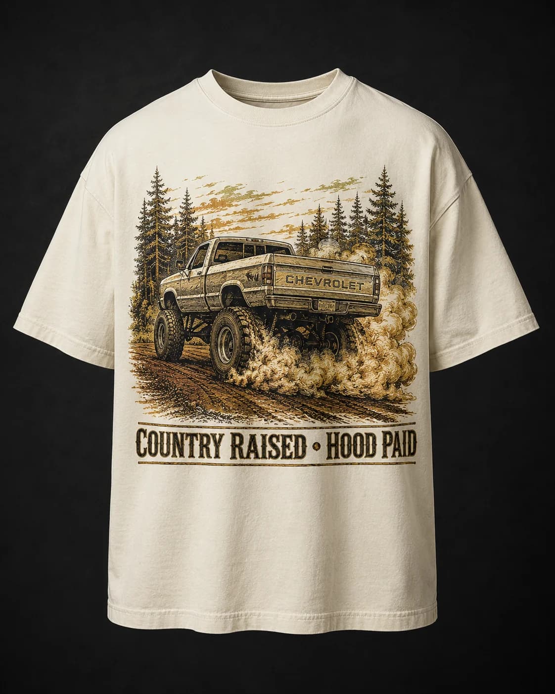 "Country Raised, Hood Paid" Tee
