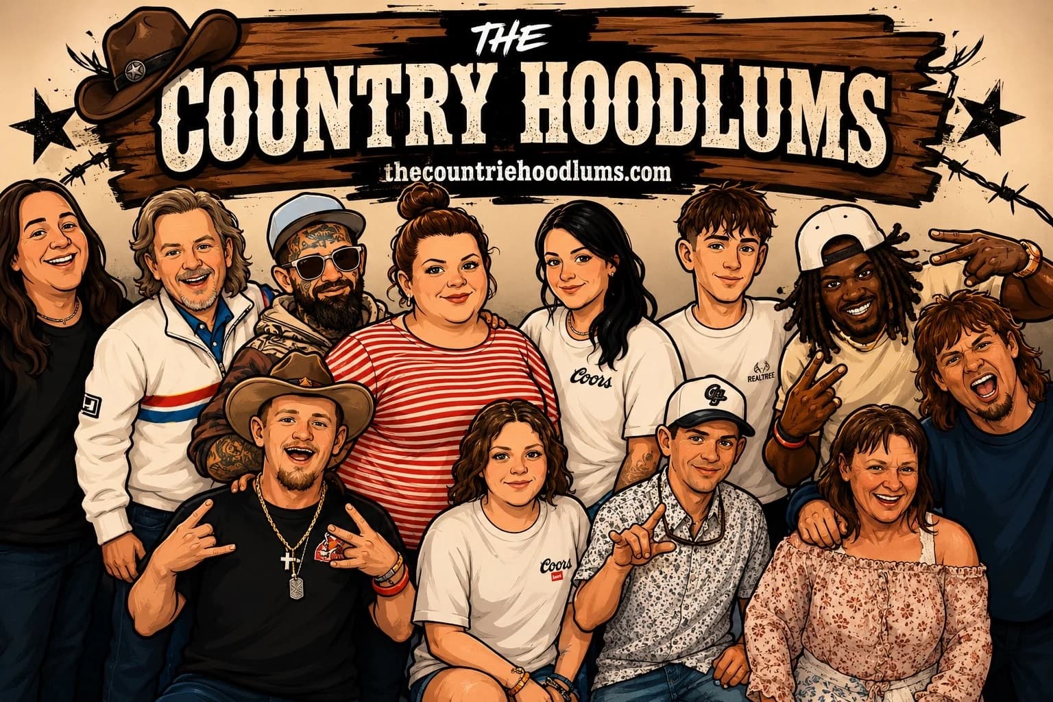 The Country Hoodlums crew